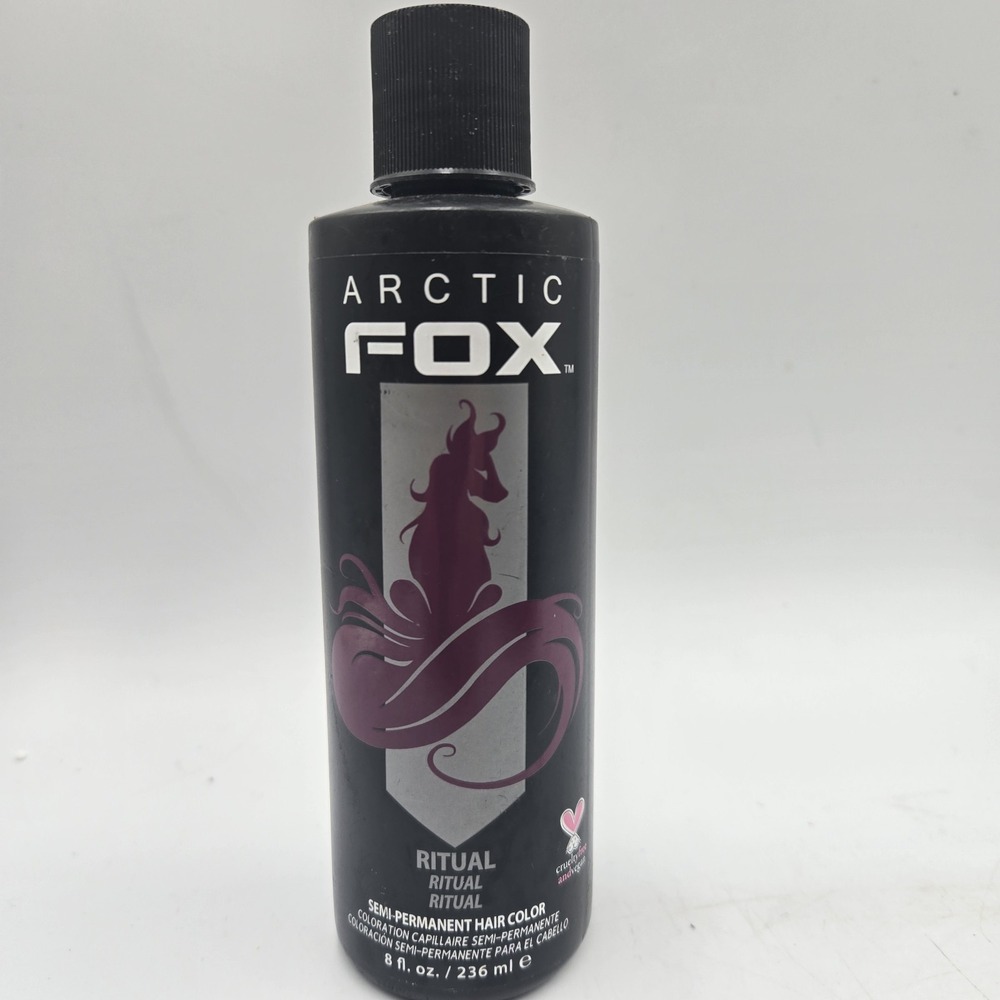 New ARCTIC FOX Semi-Permanent Hair Dye Purple Ritual Vegan Ammonia-Free 8 Fl Oz